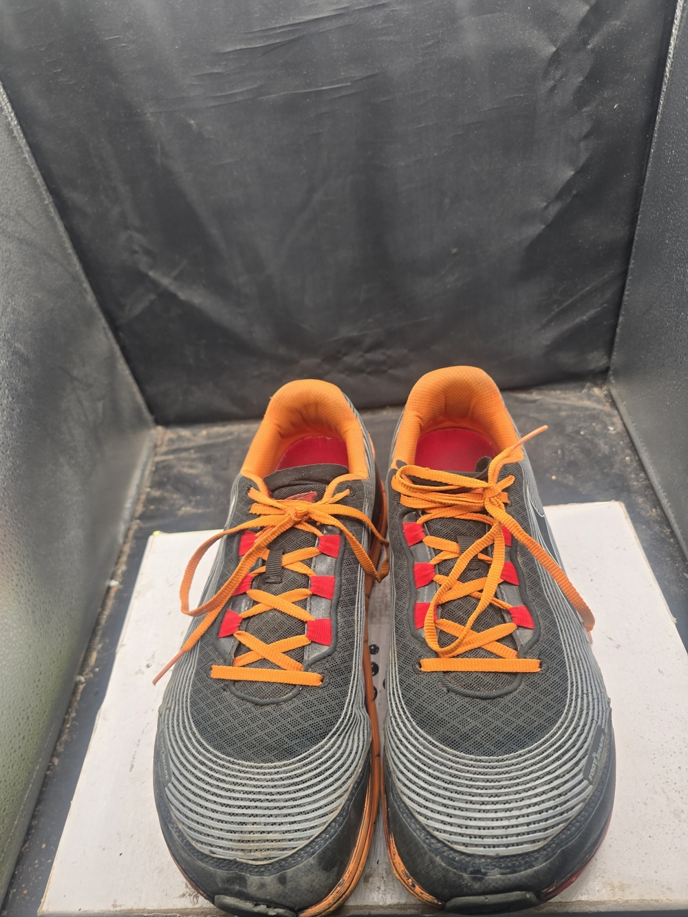 Altra Men's Gray Athletic Shoes with Orange Accents